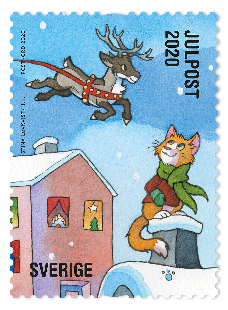 Frimärksutgåva Julpost 2020, 12 november.