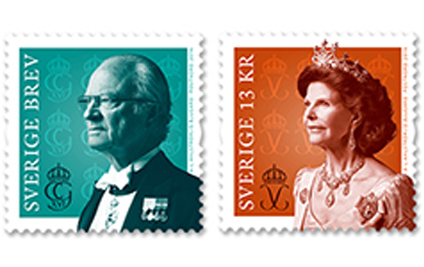 Frimärksutgåva 2016, Kungen och drottningen